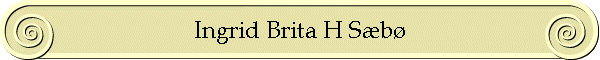 Ingrid Brita H Sb