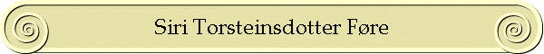 Siri Torsteinsdotter Fre