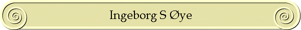 Ingeborg S Øye